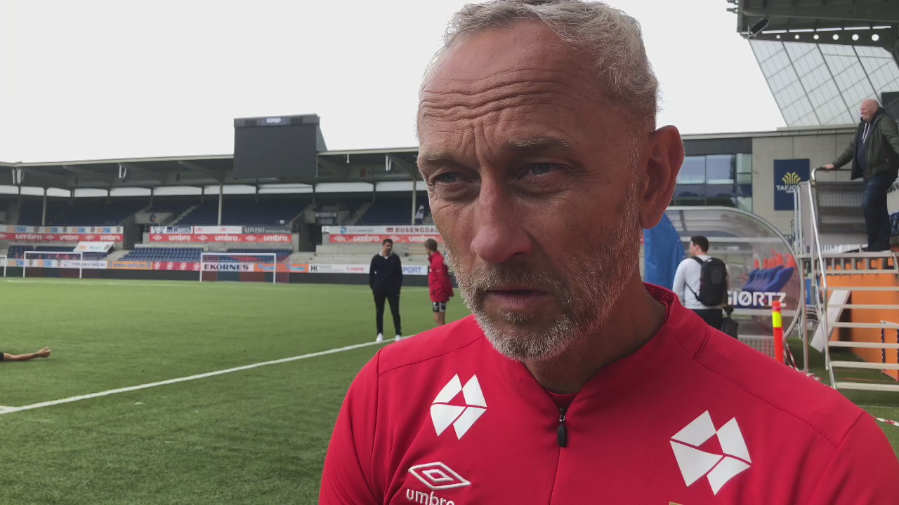 Lars før kampen mot Mjøndalen